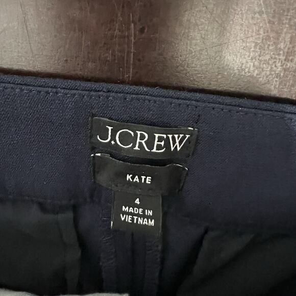 J. Crew Kate Straight Leg Pants Bi-Stretch Cotton Blend BF401 Women’s Size 4‎ - Picture 9 of 11